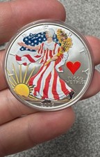 2006 Colourised American Silver Eagle Liberty