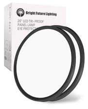 20 Inch Large LED Flush Mount Ceiling Light Fixture,Round 40w 4350lm 3000k,40...