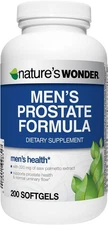 Nature's Wonder Men's Prostate Formula with Saw Palmetto Beta-Sitosterol & Ly...