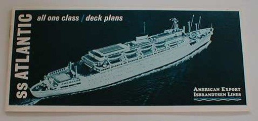 ATLANTIC -American Export Line DECK PLAN BOOKLET