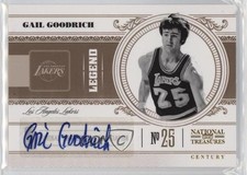 2010 Playoff National Treasures Legend Signatures 61/99 Gail Goodrich Auto s7f