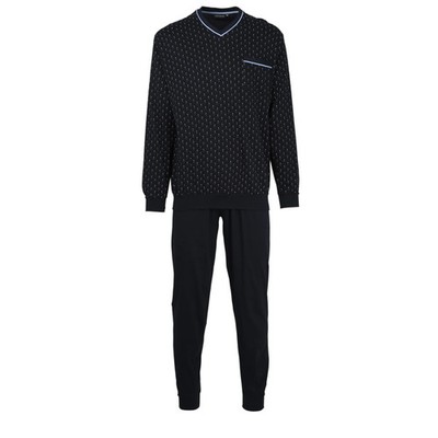 GÖTZBURG Men's Pyjama Set - Long, V-Neck, Patterned