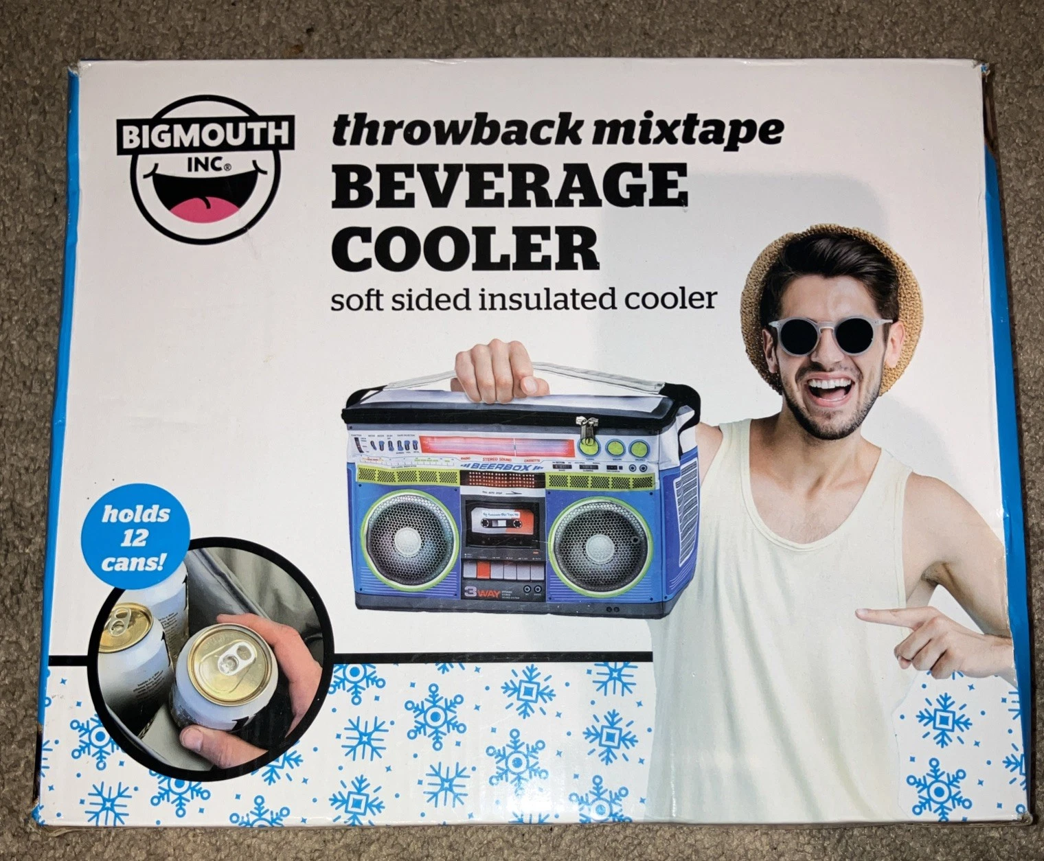 BIGMOUTH Inc. Throwback Mixtape Boombox Beverage Cooler