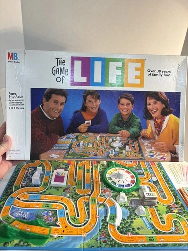 Open Box Milton Bradley the Game of Life Board Game 1991 Vintage COMPLETE NrMt