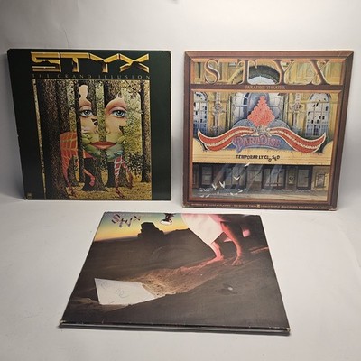 Lot Of 3 Styx Vinyl Albums Classic Rock