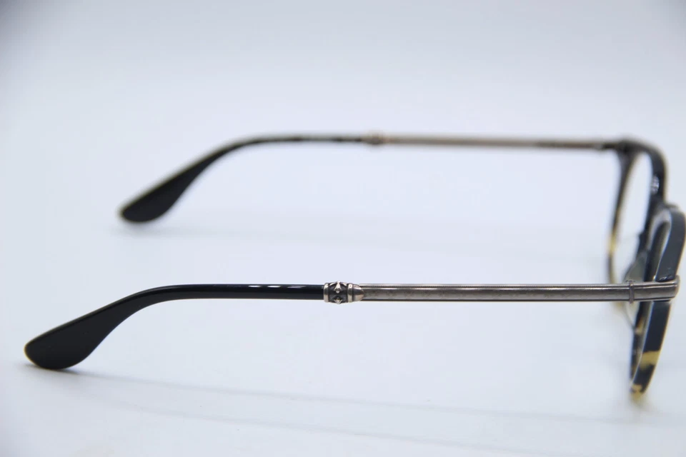 NUEVAS GAFAS CROMADAS CORAZONES KOKHEE NEGRO TORT AUTÉNTICO DISEÑADOR CON ESTUCHE 48-21 Foto 4 de 4