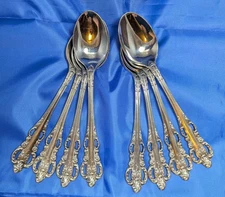 Stanley Roberts Lady Jo Ann Joann Teaspoons Stainless Steel SET of 8