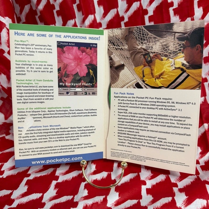 Windows Pocket PC Expansion CD 2000 Pac-Man Golf Bubblets Vintage Software - Image 3 of 4