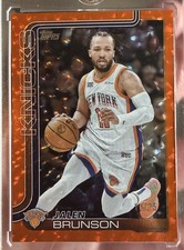Topps 2025-26 Jalen Brunson Orange Diamante /25 #14 New York Knicks