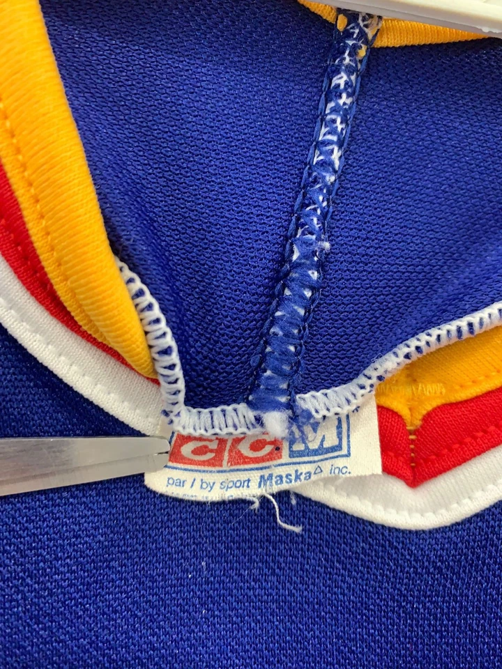 Vtg CCM Maska St. Louis Blues Brendan Shanahan #19 NHL Hockey Jersey Blue XL #30 - Image 3 of 4