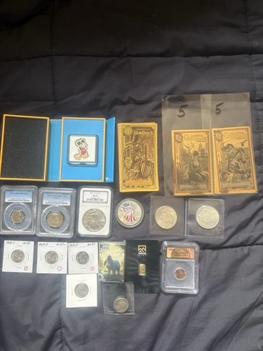 silver Coins Morgan Gold Disney Fine Silver Big Lot Of Gold & Silver .999