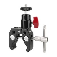 Super Clamp Articulated Mini Ball Head Mount 1/4"20 Thread Hole 1414