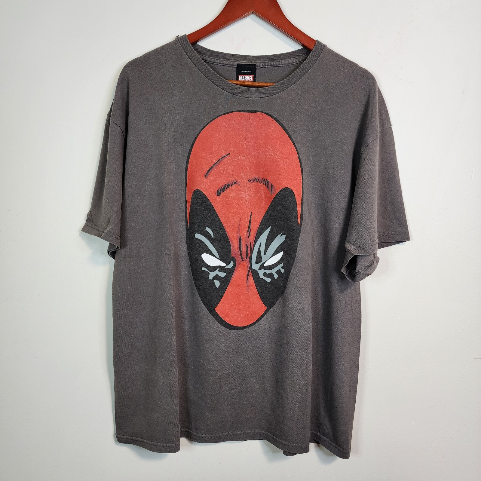 2012 Marvel Deadpool Headshot Mad Engine Shirt Me… - image 1