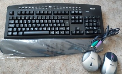 Trust Wireless Desk Set Silverline 302KS OVP