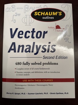 Schaum's Outline of Vector Analysis, 2ed by Murray R. Spiegel (2009, Paperback)