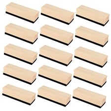 15 Pack Chalkboard Eraser, Felt Wood Chalk Eraser 5.9  1.8  1.4 inch Pine
