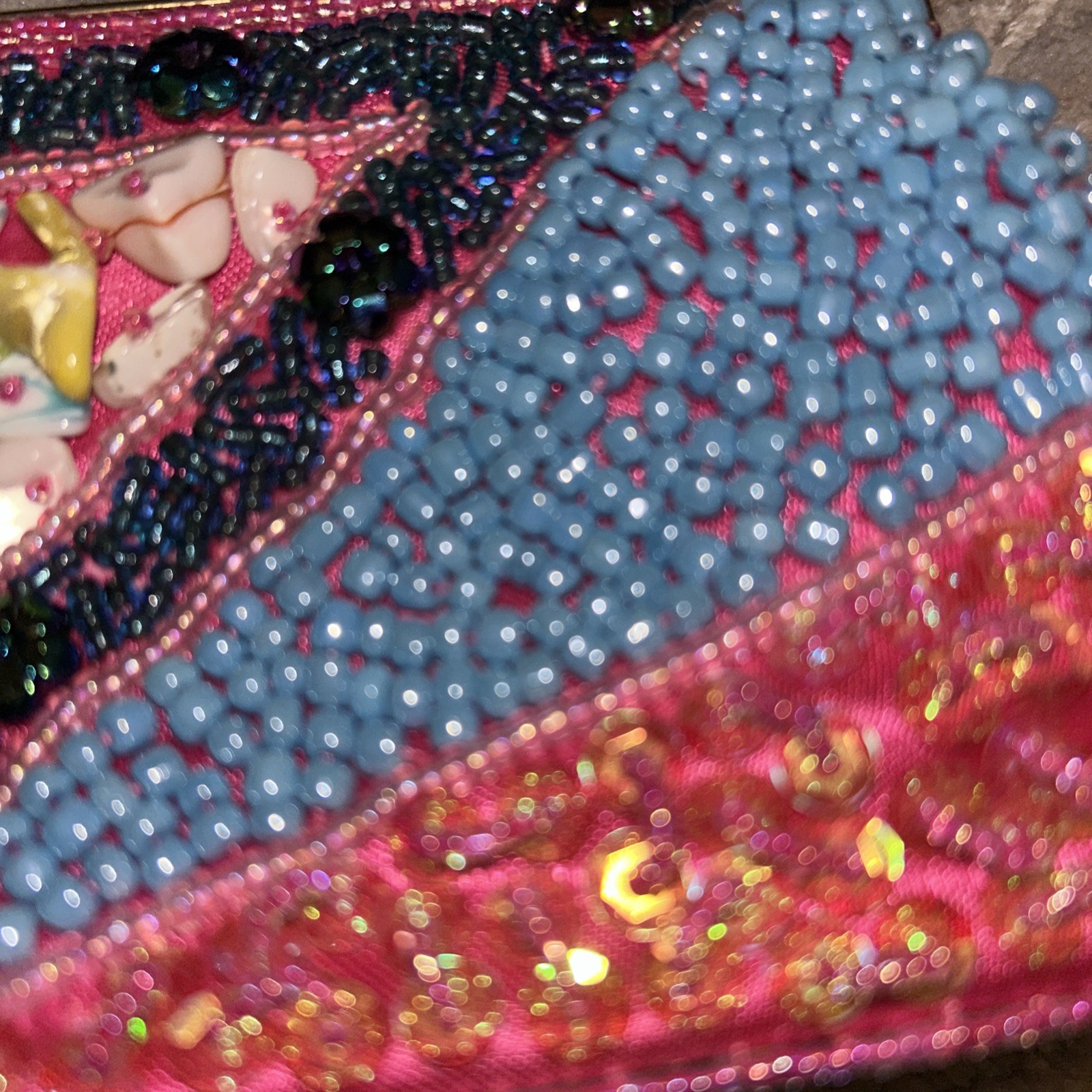 Beauriful Boho Colorful Beaded Statement Purse, p… - image 5