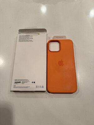 Genuine Apple iPhone 12 Pro Max Silicone Case Kumquat