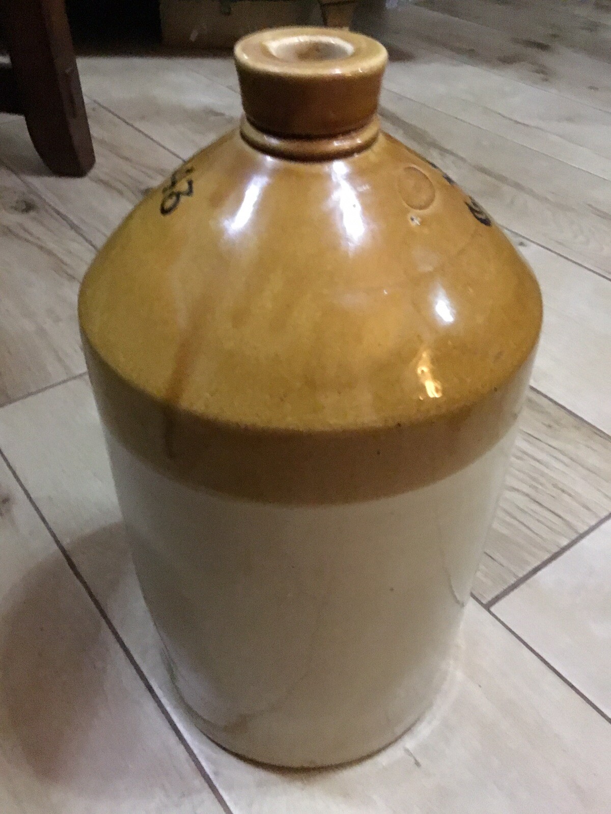 Price Powell Of Bristol Large Stoneware Flagon Henry Bull Nottingham C