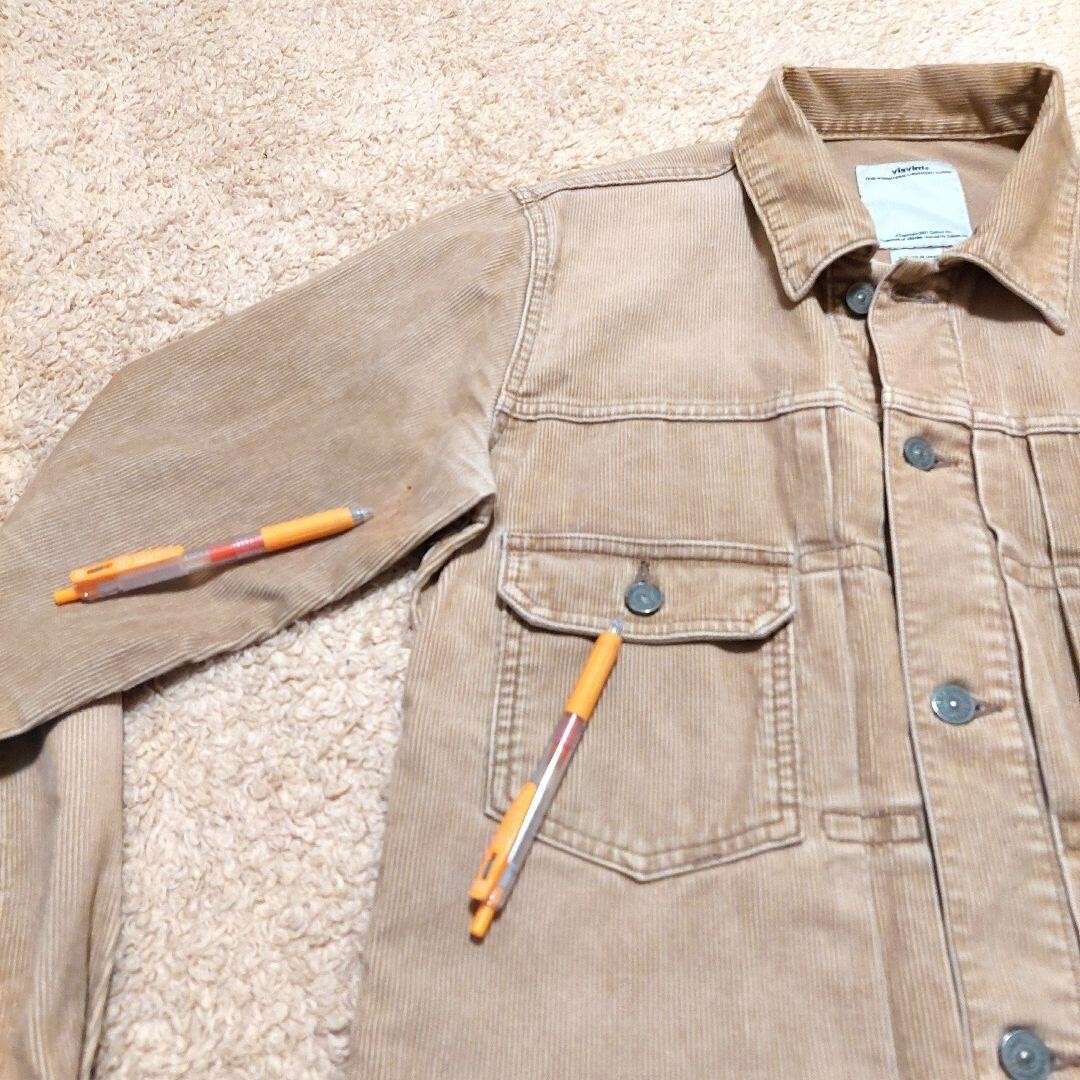 VISVIM 101 JKT CORDUROY SIZE 2 Beige Casual Mens 85% cotton VISVIM 101 JKT CORDUROY SIZE 2 Beige Casual Mens 85% cotton