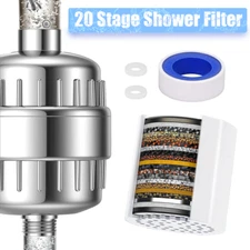 Filtered Shower Head 20 Stage Shower Filter High Pressure Rain Showerhead Filter