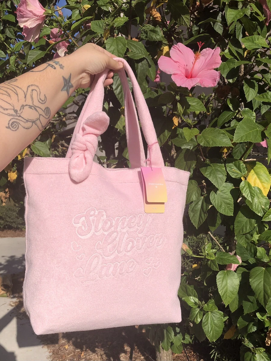 Stoney Clover Lane x Target Terry Cloth Embossed Beach Tote Bag Light Pink