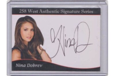 258 West Vampire Diaries Nina Dobrev Autograph AUTO Card #'ed /258