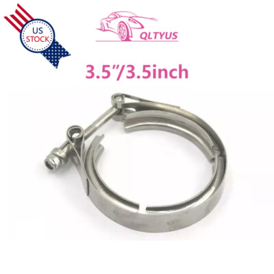 3.5'' Stainless Steel V-Band Clamp for Turbo Downpipe Exhaust Pipe 3.5 inch
