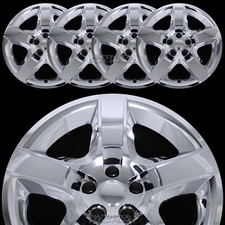4 Fit Malibu G6 Aura 2007-2012 Chrome 17 Bolt On Hub Caps Full Rim Wheel Covers