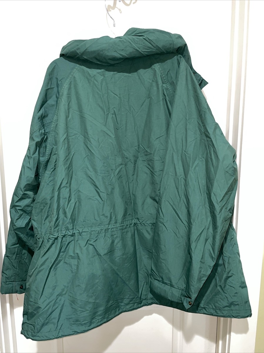 Timberland Weathergear Green Rain Water Resistant Roll Up Hood