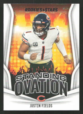 2023 Panini Rookies & Stars Justin Fields Standing Ovation #SO-13 Card