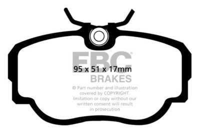 EBC Greenstuff Front Brake Pads for BMW 3 Series (E30) 323 (2.3) (82 > 85)