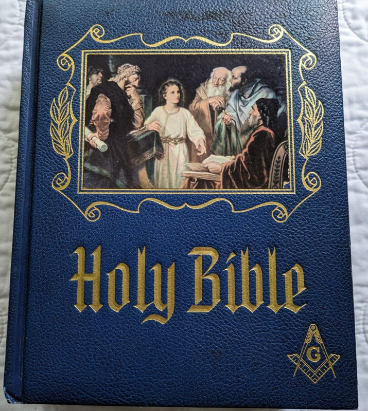 Masonic Holy Bible Master Reference Edition Heirloom Red Letter Edition 1971