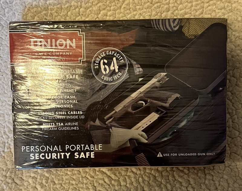 Personal Portable Security Safe : 15 Gauge Steel with 3 Ft Cable : Meets TSA