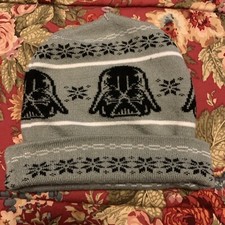 Star Wars Darth Vader Beanie New w/o Tags Gray And Black Sith Beanie