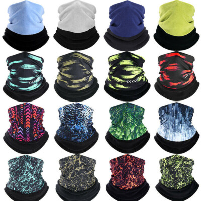 Winter Fleece Neck Warmer Gaiter Windproof Ski Face Mask Scarf for Cold Weather