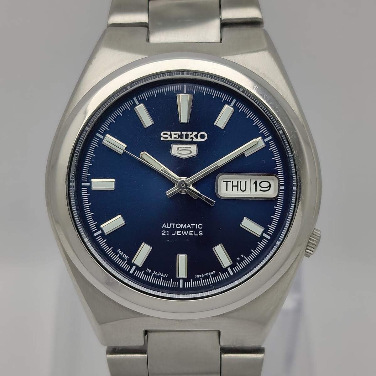 Seiko 5 7S26-02S0 Blue Dial Automatic Day/Date 21J Vintage Seiko 5 7S26-02S0 Blue Dial Automatic Day/Date 21J Vintage