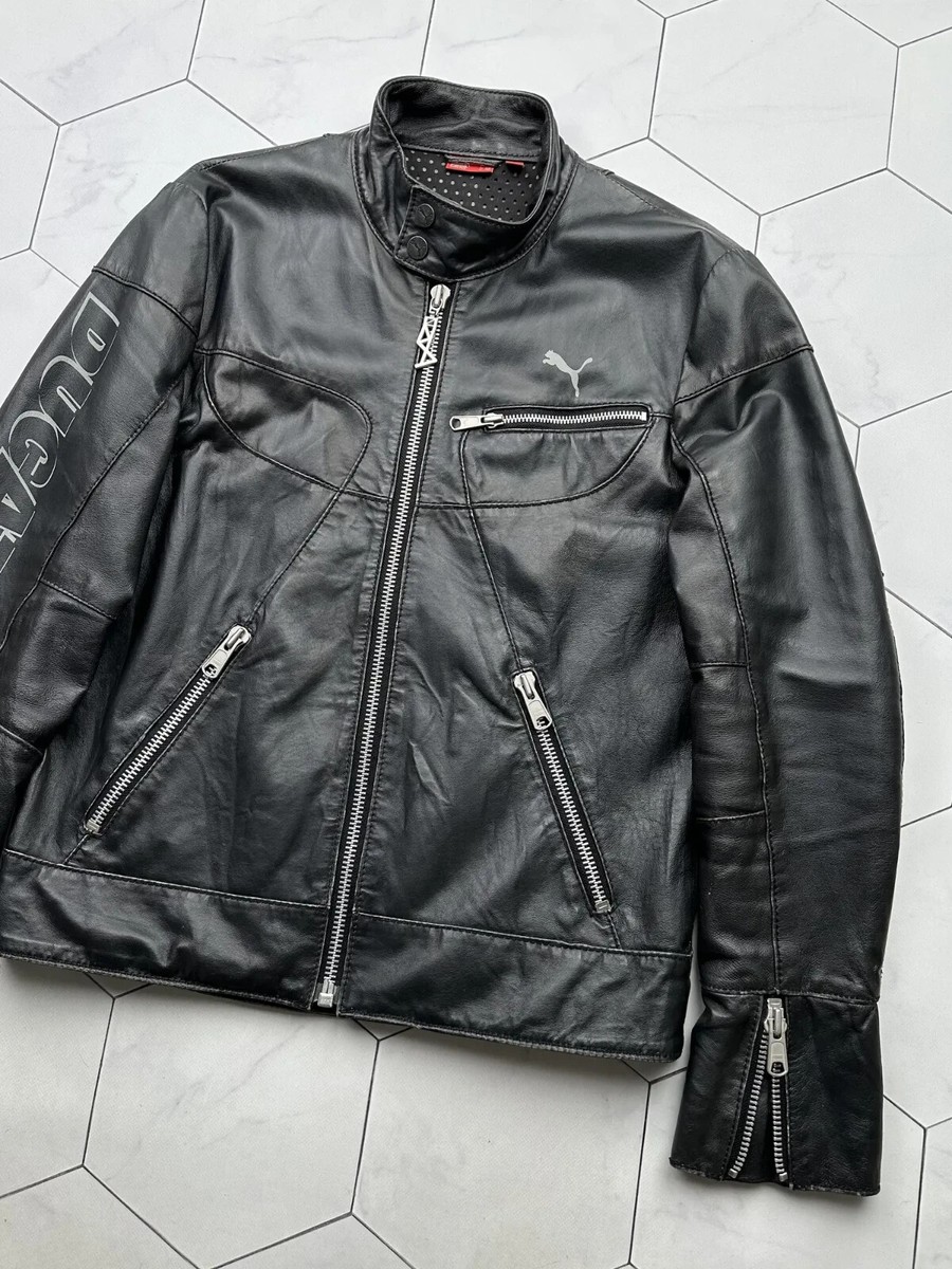Puma Ducati レザー ジャケット 美品 Puma Ducati Vintage Leather Jacket Men's Size M | eBay