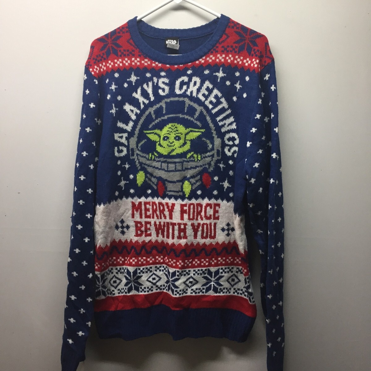 Ugly Christmas Sweater Star Wars Mandalorian Child Baby Yoda