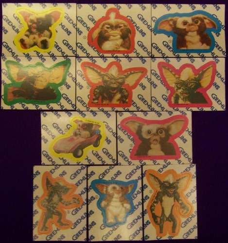 Ten Complete Sets of 1984 Topps GREMLINS Movie Stickers (11 Stickers ...