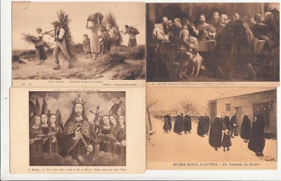 Lot 4 CPA Postkarte BELGIEN Museum Antwerpen Antwerpen Gemälde Maler 5
