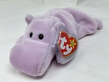 Ty Beanie Baby Happy Hippopotamus Lavender Purple 4061 2-25-94 1994 PVC 1993