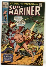 SUB-MARINER #36--1971--MARVEL--Dorma cover--Comic Book--FN/VF