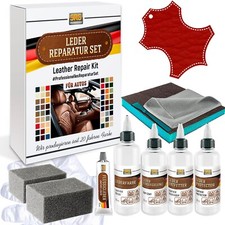 Leder Reparatur Set M-Benz Classic rot Lederfarbe f&uuml;r Leder. Kit.