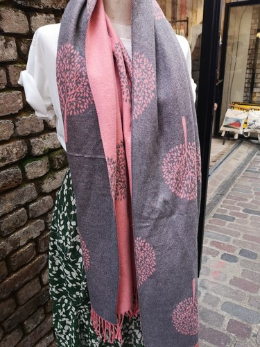 Ladies Scarf Long Soft Mulberry Trees Scarves Soft Cashmere Touch Tassels UK - Picture 28 of 73