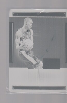LONNIE WALKER IV 2020-21 PANINI ONE AND ONE BLACK PRINTING PLATE 