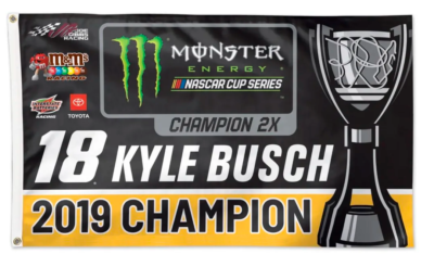 #ad #ad 2019 Kyle Busch #18 Champion Cup Nascar Racing 3x5 FT Flag Wall Decore Banner $15.49