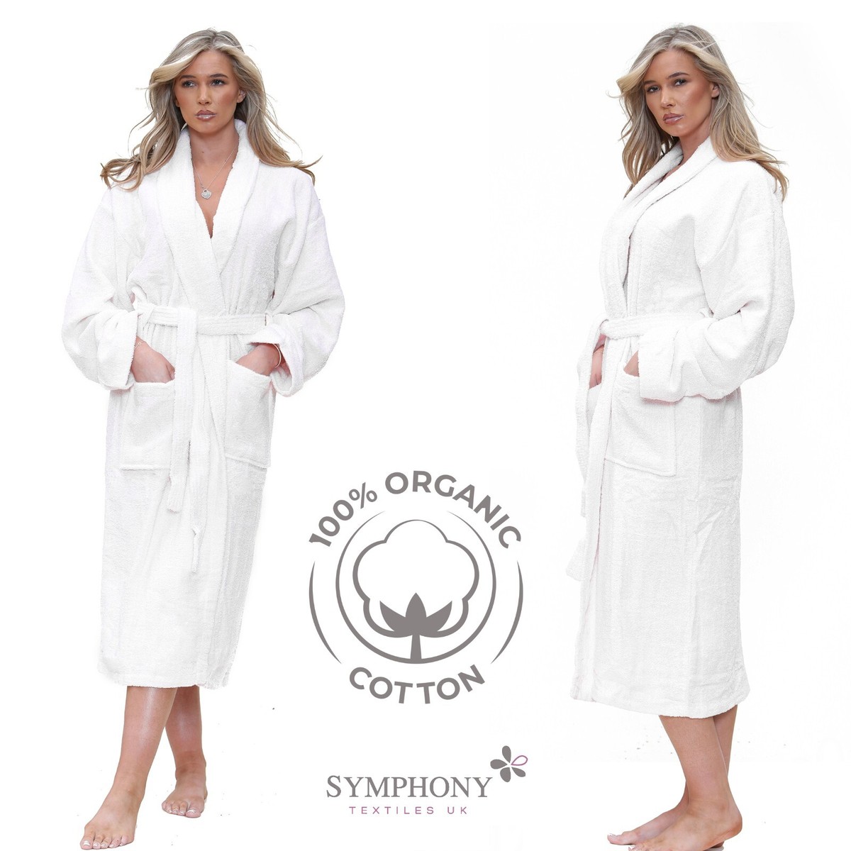 egyptian cotton dressing gown uk Unisex Egyptian Cotton Super Soft Luxury Velour Towelling Terry Dressing  Gown Nightwear With Big Pockets And Belt Soft Housecoat Bathrobe :  Amazon.co.uk: Fashion