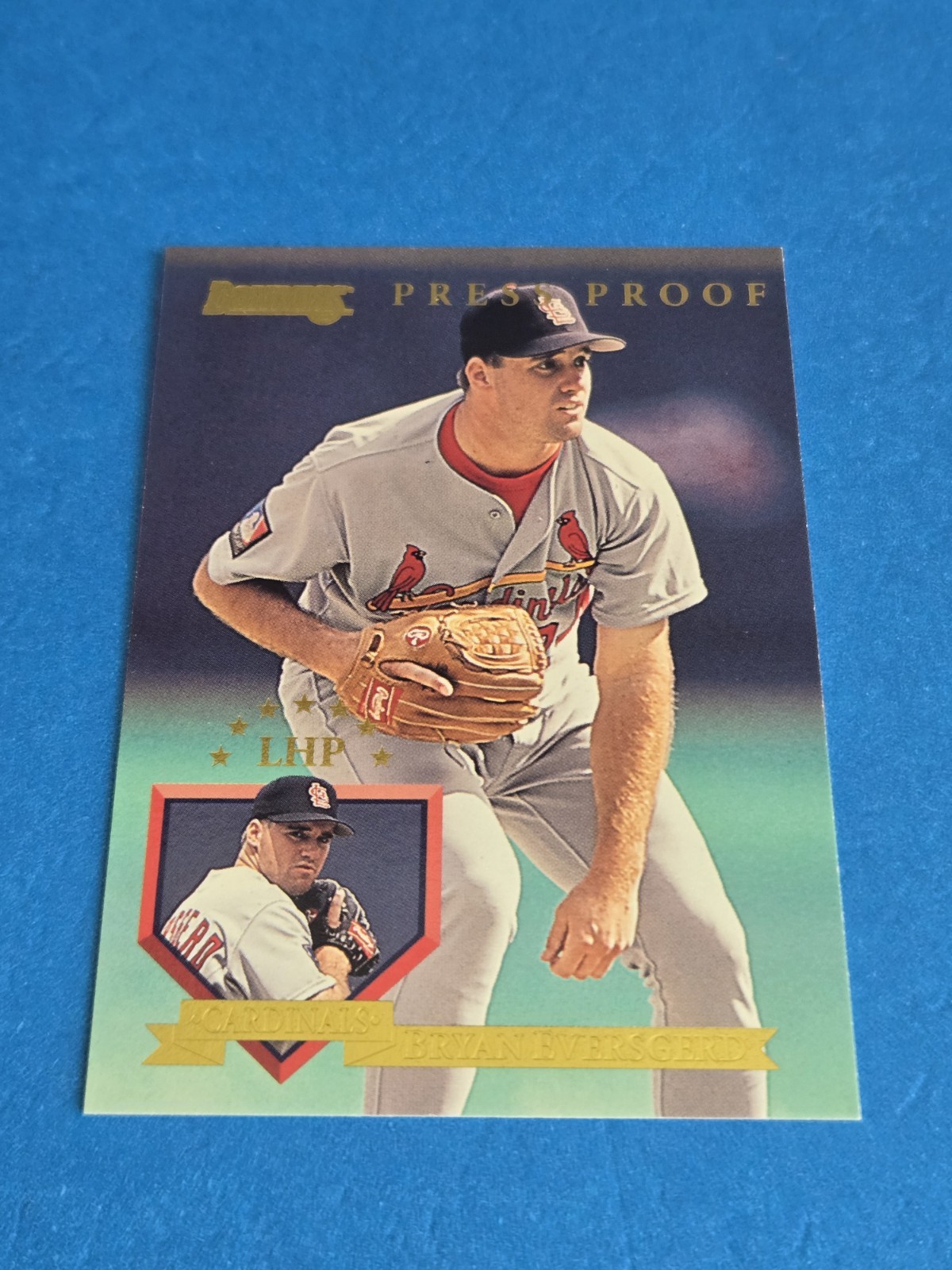 BRYAN EVERSGERD - 1995 DONRUSS BASE SET CARD #317 - PRESS PROOF PARALLEL CARD