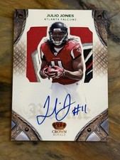 2011 Panini Crown Royale #220 Julio Jones /10 Rookie Logo Patch Auto Super Rare